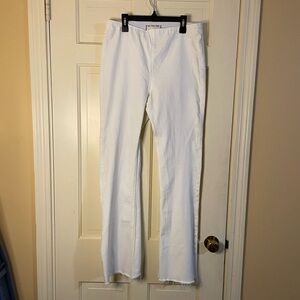 FP We The Free Jenny High Rise Skinny Flare Pullon Pants White Size 31